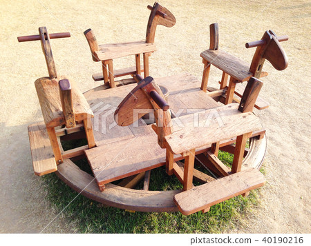 Wooden handmade carousel 40190216