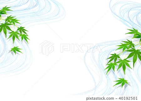 Momiji Japanese paper summer greeting card... - Stock Illustration  [40192501] - PIXTA