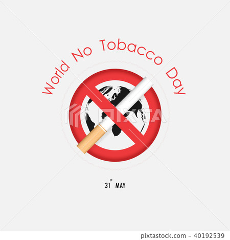 World map icon and Quit Tobacco vector logo design World map icon and Quit Tobacco vector logo design 40192539