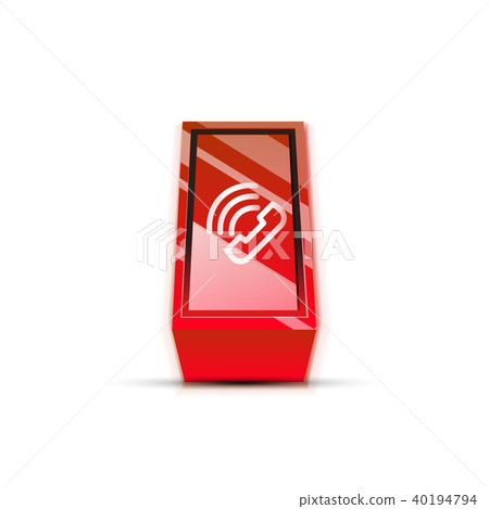 Vector phone support web button 40194794
