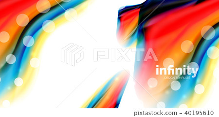 Vector flowing liqiud colors isolated on white, wave abstract background Vector flowing liqiud colors isolated on white, wave abstract background 40195610