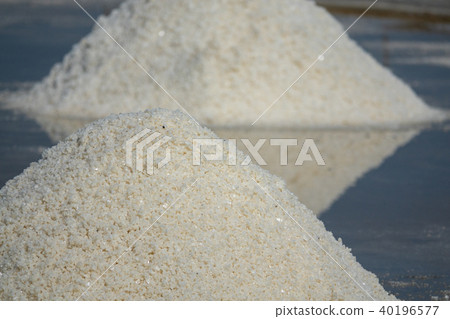 The white salt field on a sunny day The white salt field on a sunny day 40196577