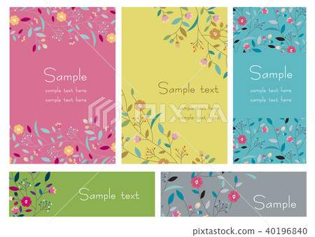 Flower card set Flower card set 40196840