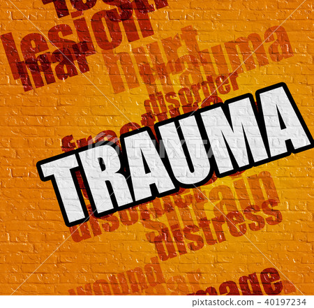Health concept: Trauma on the Yellow Wall . 40197234
