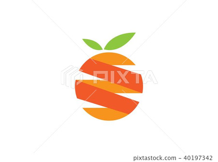 Orange logo design Vector 40197342