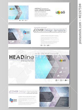 The minimalistic vector illustration of editable layout of social media, email headers, banner The minimalistic vector illustration of editable layout of social media, email headers, banner 40197594