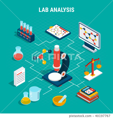 Isometric Medical Flowchart - Stock Illustration [40197767] - PIXTA