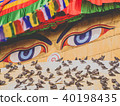 Boudha eyes in Nepal 40198435