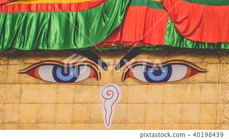 Boudha eyes in Nepal Boudha eyes in Nepal 40198439
