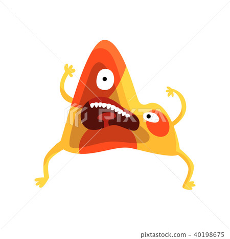 Cartoon monster character with funny face vector Illustration on a white background Cartoon monster character with funny face vector Illustration on a white background 40198675