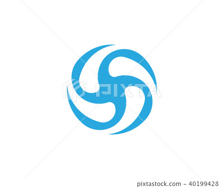 Vortex vector illustration icon Vortex vector illustration icon 40199428