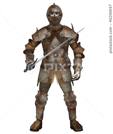 Undead Zombie Knight with Rusty Armour and Sword 40200047
