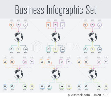 Set with infographics 40201392