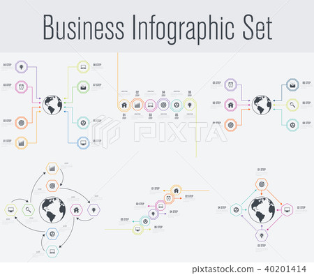 Set with infographics 40201414