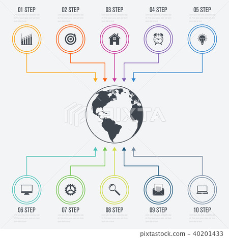 Vector illustration infographics 10 options 40201433