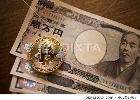 比特幣和1萬日元的賬單 比特幣和1萬日元的賬單 40202468