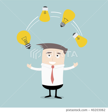 Businessman Idea Juggling Businessman Idea Juggling 40203062