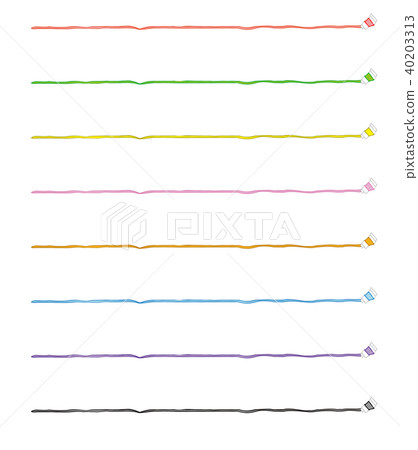 Line set of paint - Stock Illustration [40203313] - PIXTA