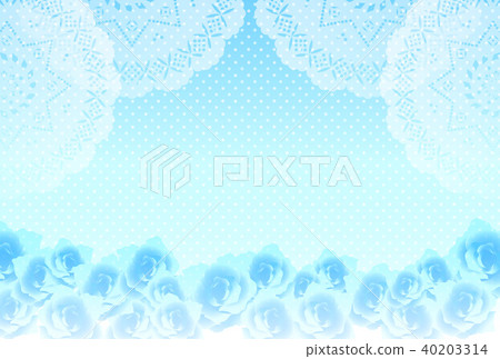 Rose and lace background 40203314