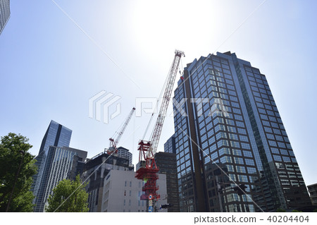 Construction site and high rise building Construction site and high rise building 40204404