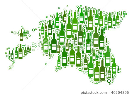 Estonia Map Composition of Wine Bottles and Circles Estonia Map Composition of Wine Bottles and Circles 40204896