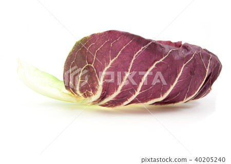 radicchio red salad isolated on white 40205240