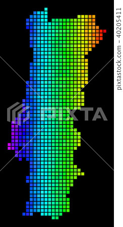 Luminous Dot Portugal Map 40205411