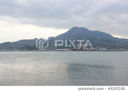 台灣港口景觀港口鎮淡水漁人碼頭新北市 40205588