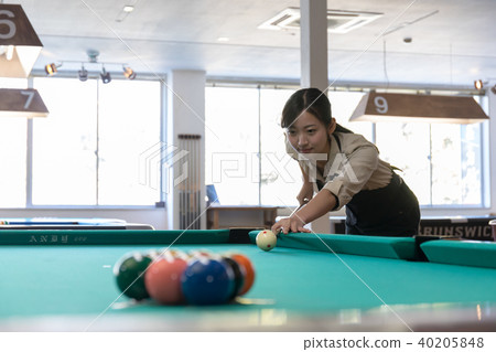 台球圖像女人騙子 台球圖像女人騙子 40205848