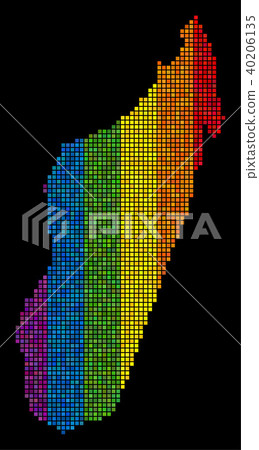 Spectrum Dotted Madagascar Island Map 40206135