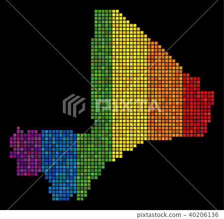 LGBT Pixel Mali Map 40206136
