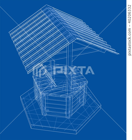 Water Well project. Vector Water Well project. Vector 40206332