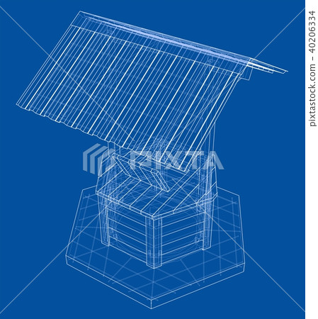 Water Well project. Vector Water Well project. Vector 40206334