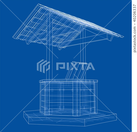 Water Well project. Vector Water Well project. Vector 40206337
