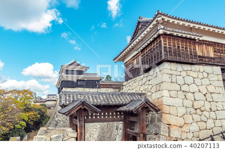 Castle landscape of Matsuyama Castle 40207113