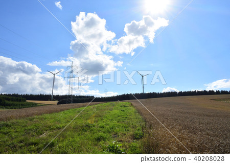 Scenery with wind power generation 40208028