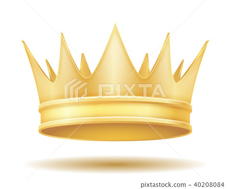 king royal golden crown vector illustration - Stock Illustration ...