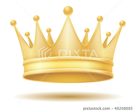king royal golden crown vector illustration king royal golden crown vector illustration 40208085