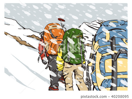 爬雪山 爬雪山 40208095