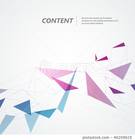 Vector abstract geometric background and techno... - Stock Illustration ...