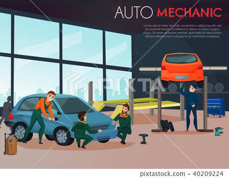 Car Service Illustration 40209224