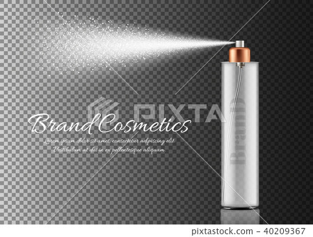 Vector realistic spray bottle for cosmetic product 40209367
