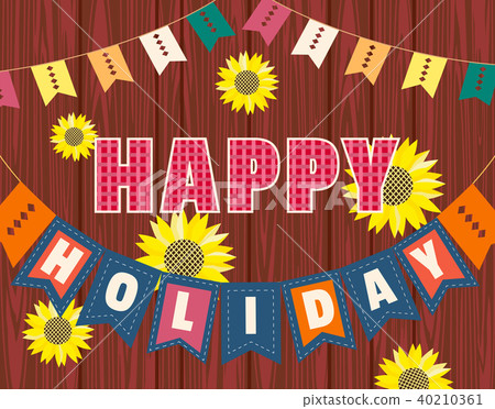 Happy holiday poster Happy holiday poster 40210361