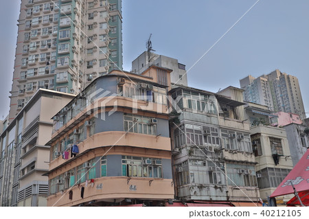 a Tong lau old house at hong kong a Tong lau old house at hong kong 40212105