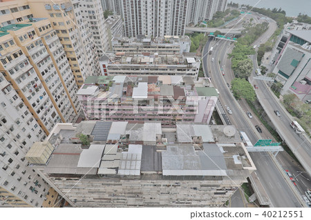 a hight view of Residential building area a hight view of Residential building area 40212551