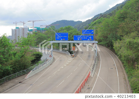 Lung cheung Road, highway at hong kong Lung cheung Road, highway at hong kong 40213403