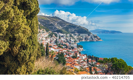 View of the harbor and the old town of Dubrovnik 40214705