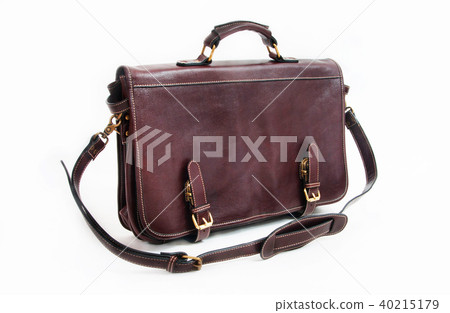 Brown Shoulder bag isolated on white background 40215179