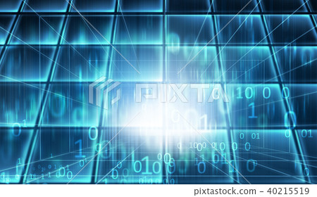 Blue theme cyberspace data room concept series 40215519