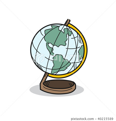 World model illustration on a white background World model illustration on a white background 40215589